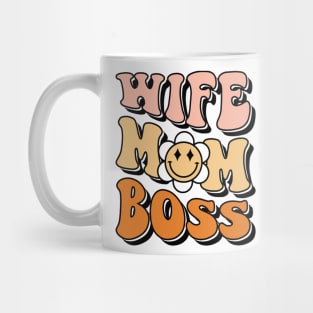 WIFE MOM BOSS Funny Mug, Gifts for Mom Mug